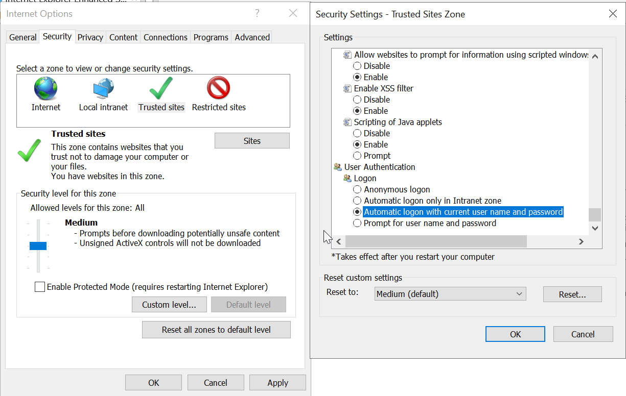 SAML Auto Login with ADFS (in Intranet)